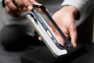 Mist Blue Fiber Bumper for iPhone 17 (Bumper, not a Case) 12 Mist Blue Fiber Bumper for iPhone 17 (Bumper, not a Case)