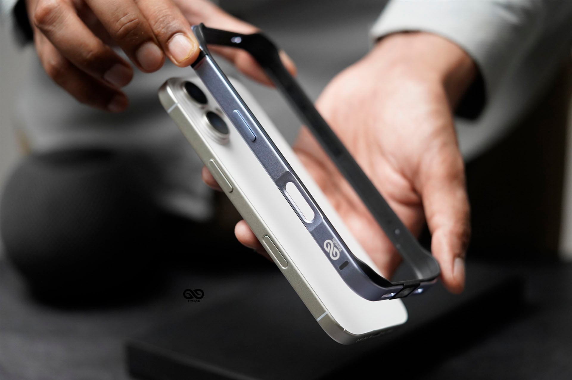 Mist Blue Fiber Bumper for iPhone 17 (Bumper, not a Case) 2 Mist Blue Fiber Bumper for iPhone 17 (Bumper, not a Case) - Image 2