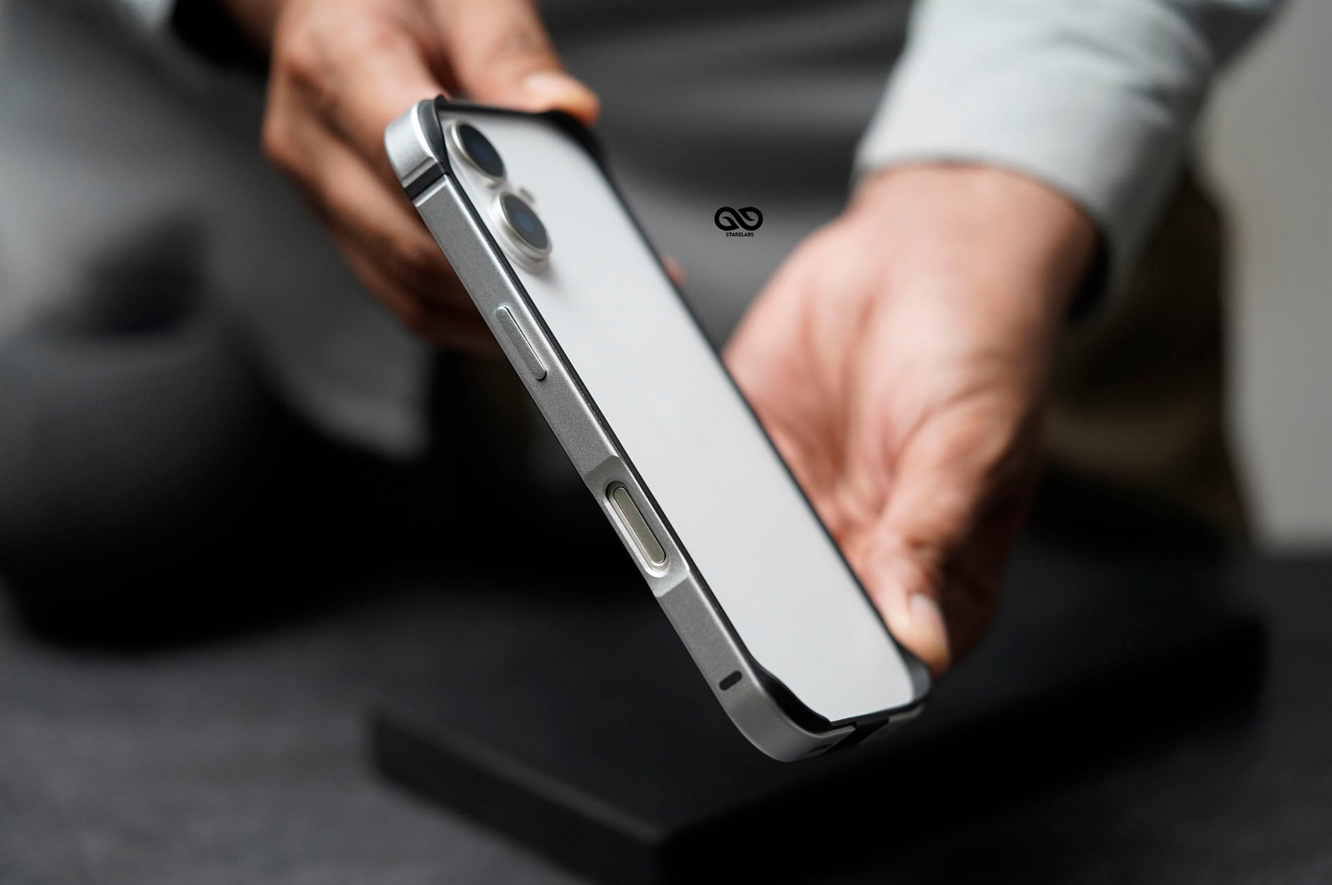 Silver Fiber Bumper for iPhone 17 (Bumper, not a Case) 7 Silver Fiber Bumper for iPhone 17 (Bumper, not a Case) - Image 7