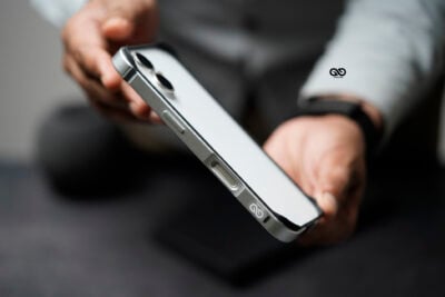 Silver Fiber Bumper for iPhone 17 (Bumper, not a Case) 13 Silver Fiber Bumper for iPhone 17 (Bumper, not a Case)