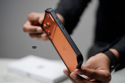 Black Fiber Bumper for iPhone 17 Pro (Bumper, not a Case)