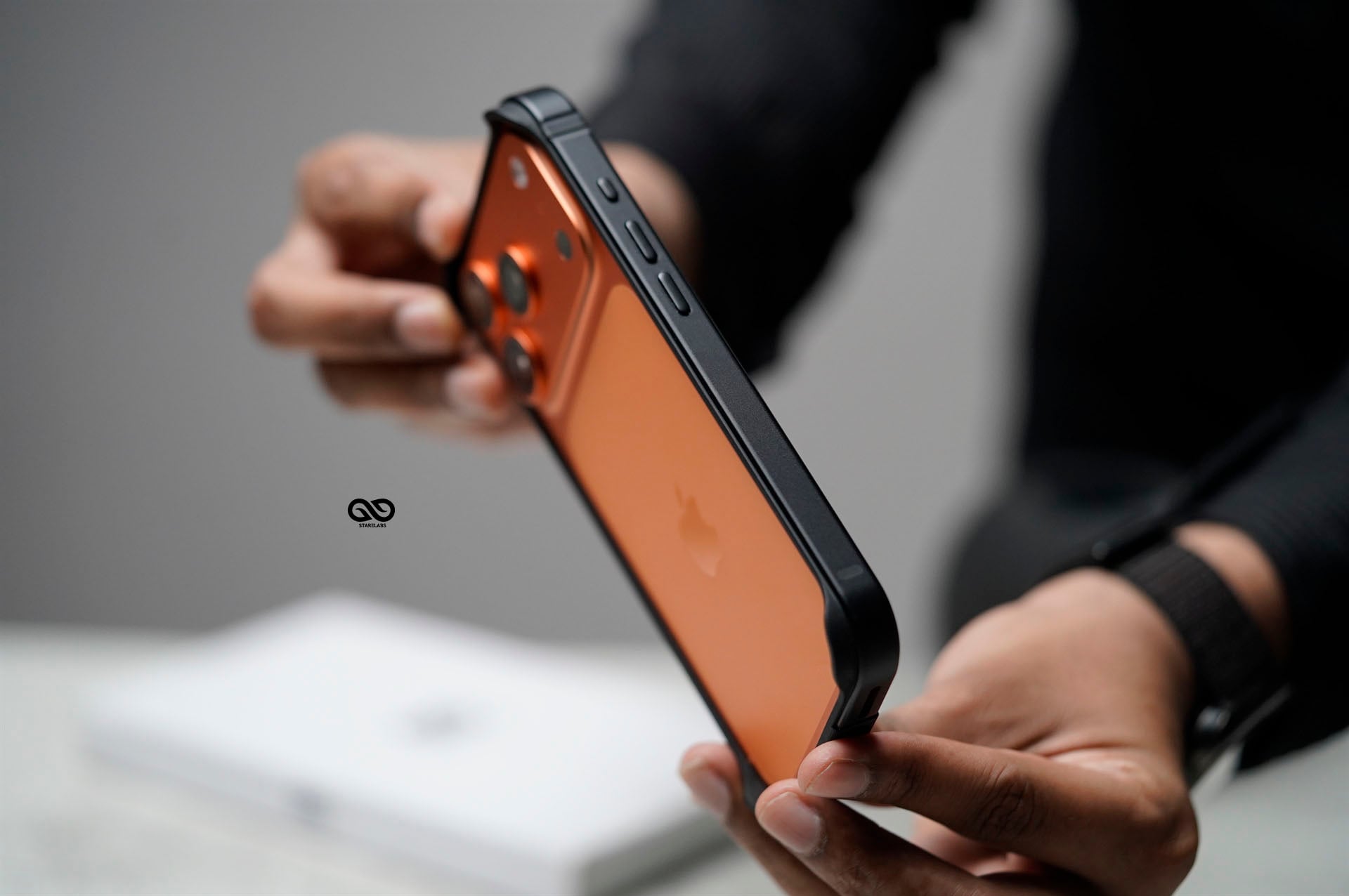 Black Fiber Bumper for iPhone 17 Pro Max (Bumper, not a Case) 4 Black Fiber Bumper for iPhone 17 Pro Max (Bumper, not a Case) - Image 4