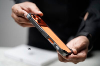 Natural Titanium Fiber Bumper for iPhone 17 Pro Max (Bumper, not a Case)