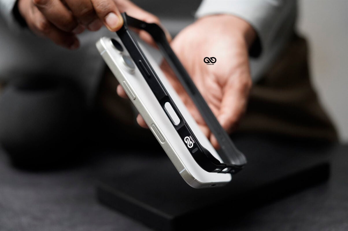 Black Fiber Bumper for iPhone 17 (Bumper, not a Case)