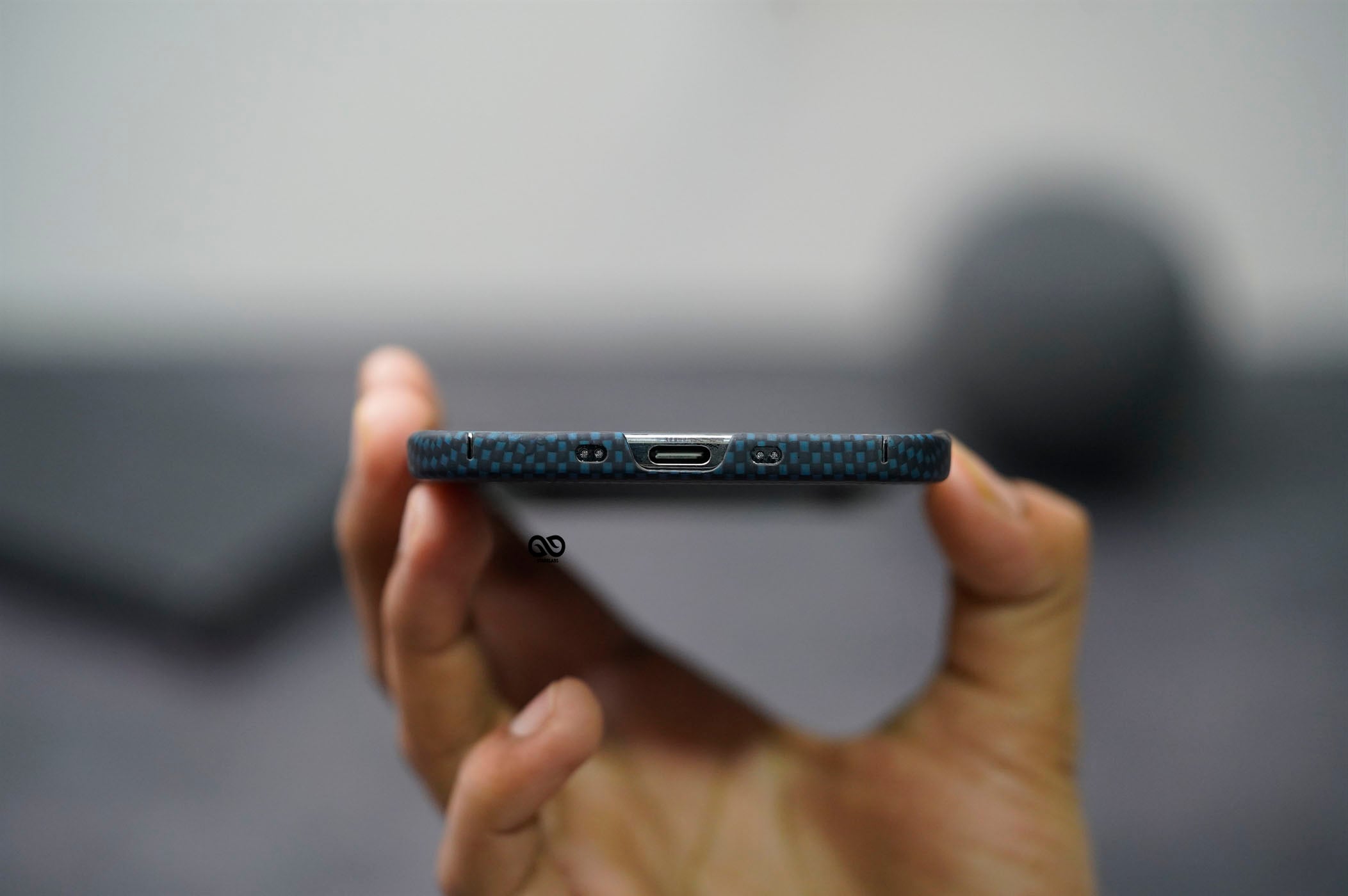 Magsafe Dune Blue Real Aramid Carbon Fiber Case For iPhone Air 12 Magsafe Dune Blue Real Aramid Carbon Fiber Case For iPhone Air - Image 12