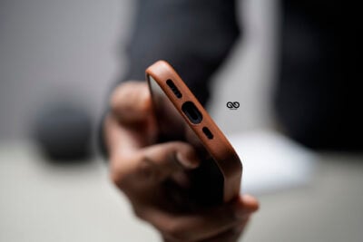 MagSafe Vegan Leather Case with Action Button