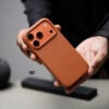 MagSafe Vegan Leather Case with Action Button