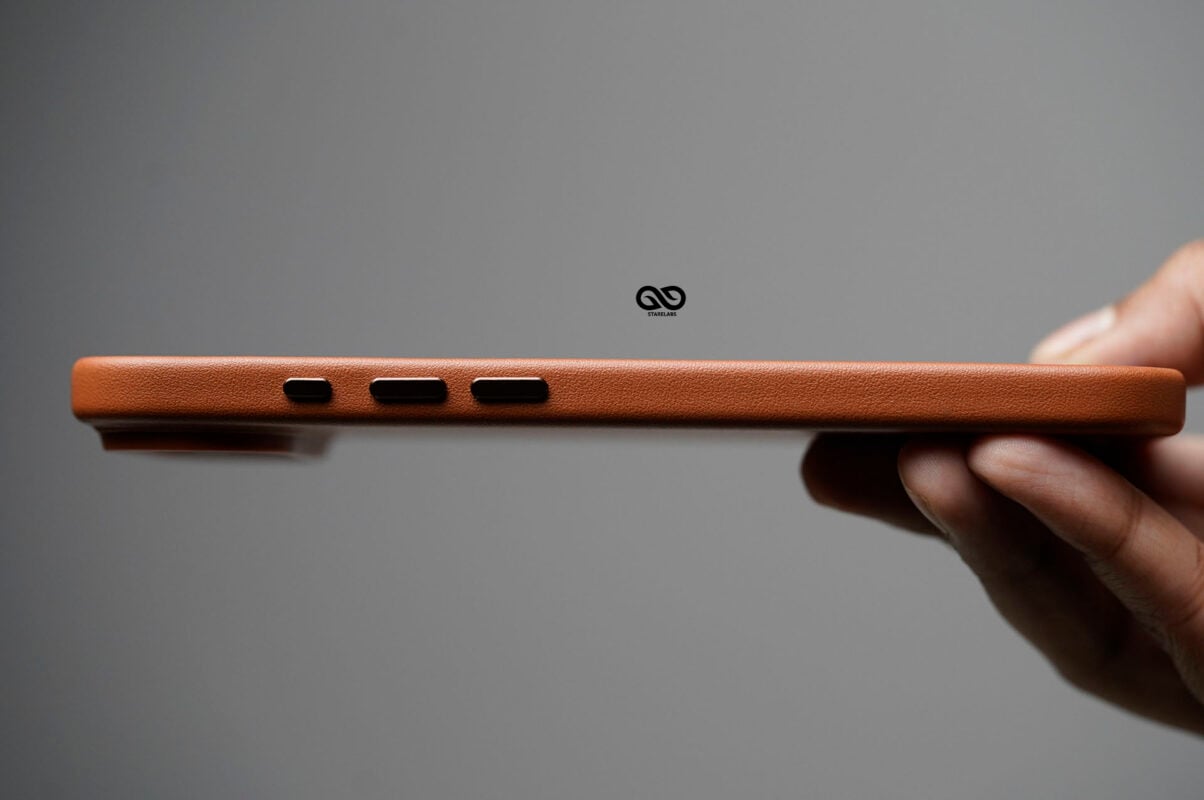 MagSafe Vegan Leather Case with Action Button