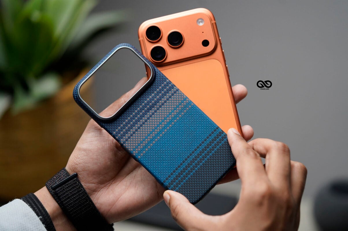 Magsafe Dune Blue Real Aramid Carbon Fiber Case For iPhone 17 Pro