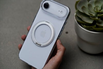 360 Degree MagSafe Transparent Slim Hard Case With Kickstand For iPhone Air/17/17 Pro/ 17 Pro Max (Non Yellowing)