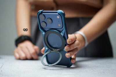 Titanium Armored Bumper with Kickstand Feature For iPhone 17/17PRO/17PROMAX