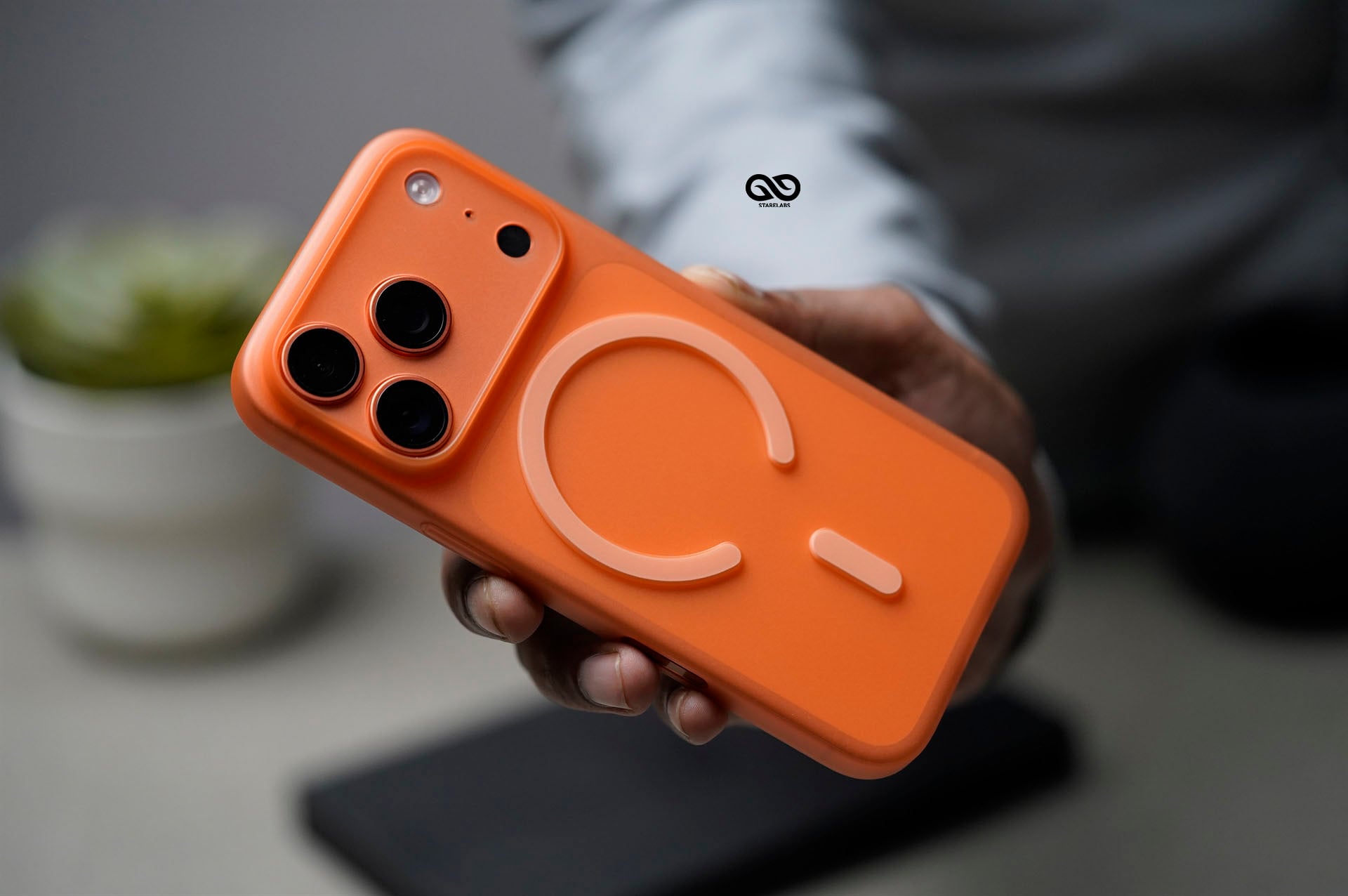 Cosmic Orange Magsafe Ultra Thin Case For iPhone 17 Pro/17 Pro Max. (Camera Cutout) 1 Cosmic Orange Magsafe Ultra Thin Case For iPhone 17 Pro/17 Pro Max. (Camera Cutout)