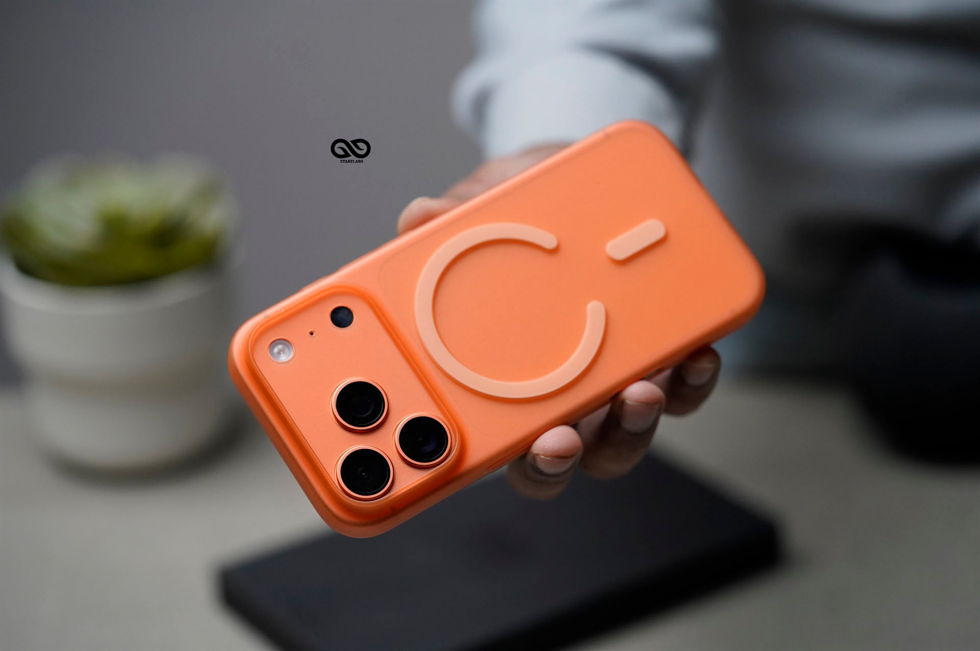 Cosmic Orange Magsafe Ultra Thin Case For iPhone 17 Pro/17 Pro Max. (Camera Cutout) 6 Cosmic Orange Magsafe Ultra Thin Case For iPhone 17 Pro/17 Pro Max. (Camera Cutout) - Image 6