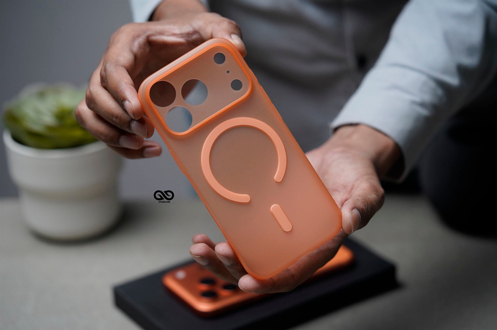 Cosmic Orange Magsafe Ultra Thin Case For iPhone 17 Pro/17 Pro Max. (Camera Cutout) 15 Cosmic Orange Magsafe Ultra Thin Case For iPhone 17 Pro/17 Pro Max. (Camera Cutout) - Image 15