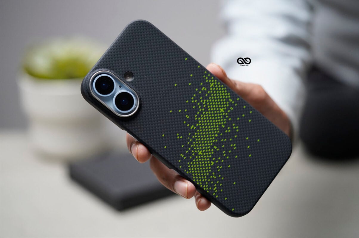 Magsafe Digital Neon Real Aramid Carbon Fiber Case For iPhone 17