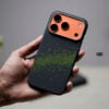 Magsafe Digital Neon Real Aramid Carbon Fiber Case For iPhone 17 Pro