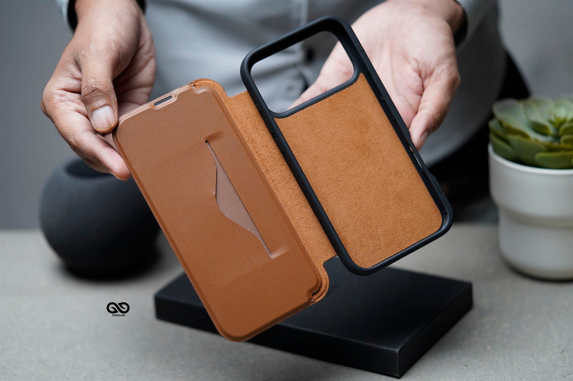 Modern Vegan Leather Flip Case For iPhone 17 Pro Max 3 Modern Vegan Leather Flip Case For iPhone 17 Pro Max - Image 3