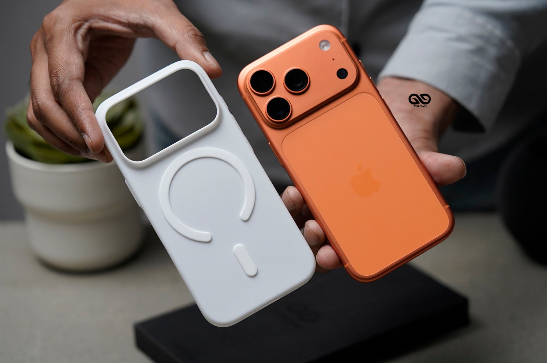 White Magsafe Ultra Thin Case For iPhone Air/17/17Pro/17ProMax (Without Camera Cutout) 15 White Magsafe Ultra Thin Case For iPhone Air/17/17Pro/17ProMax (Without Camera Cutout) - Image 15