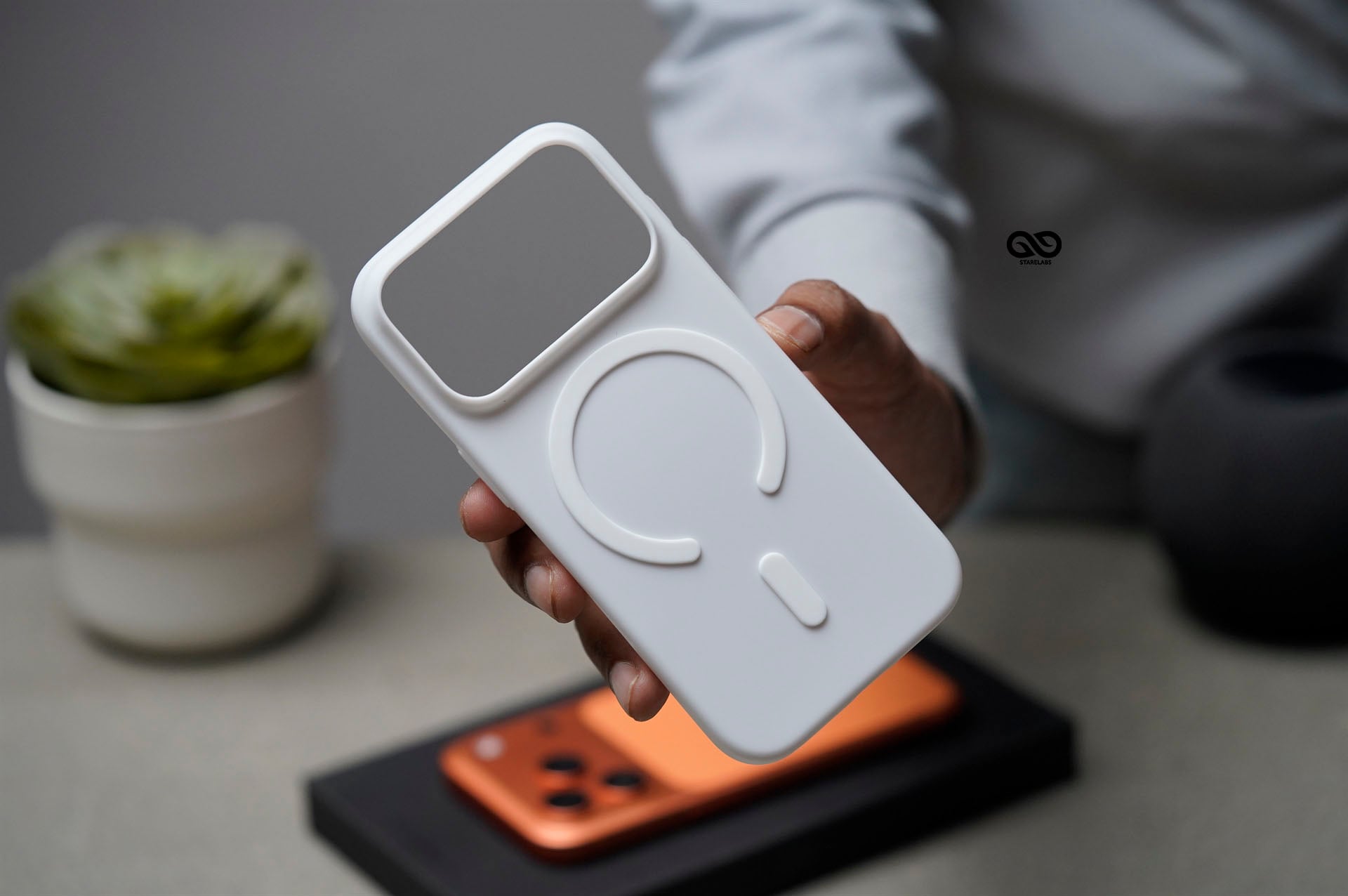 White Magsafe Ultra Thin Case For iPhone Air/17/17Pro/17ProMax (Without Camera Cutout) 17 White Magsafe Ultra Thin Case For iPhone Air/17/17Pro/17ProMax (Without Camera Cutout) - Image 17