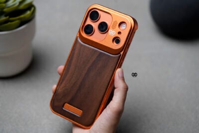 Wood Case With Titanium Frame For iPhone 17/17Pro/17ProMax