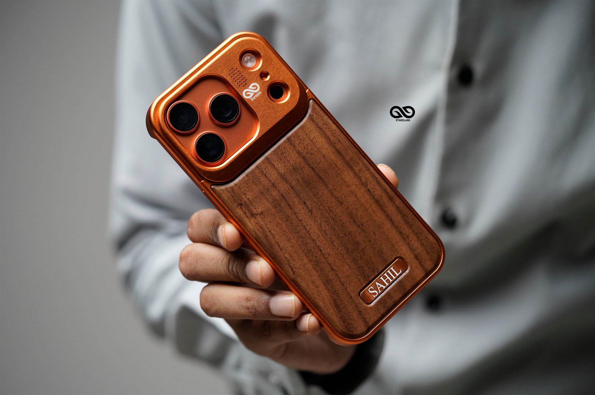 Personalized Wood Case With Titanium Frame For iPhone 17/17Pro/17ProMax 1 Personalized Wood Case With Titanium Frame For iPhone 17/17Pro/17ProMax