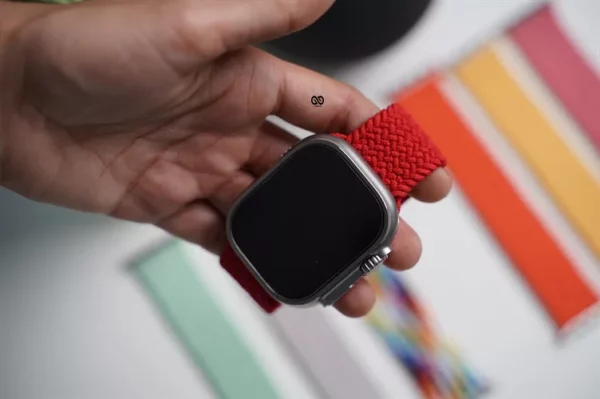 Red Braided Solo Loop For Apple Watch 49 MM Series Ultra/Ultra 2