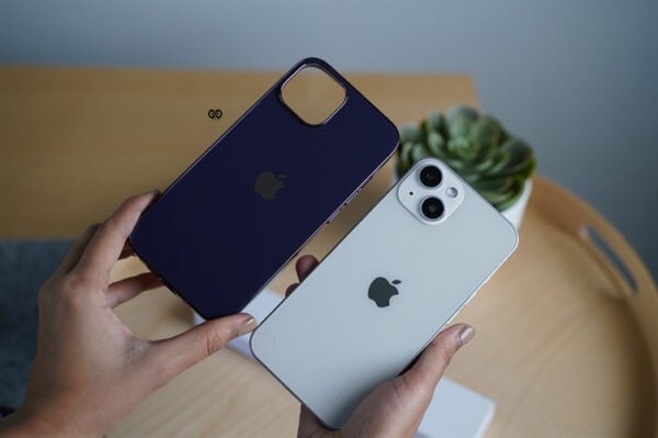 Deep Purple Glass Finish Soft case for iPhone 14 - Image 12