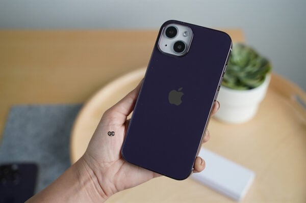 Deep Purple Glass Finish Soft case for iPhone 14 - Image 15