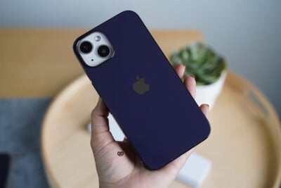 Deep Purple Glass Finish Soft case for iPhone 14