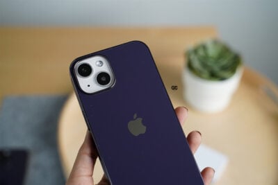 Deep Purple Glass Finish Soft case for iPhone 14