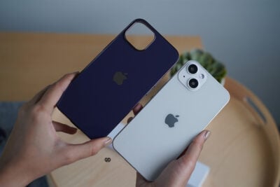 Deep Purple Glass Finish Soft case for iPhone 14