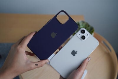 Deep Purple Glass Finish Soft case for iPhone 14