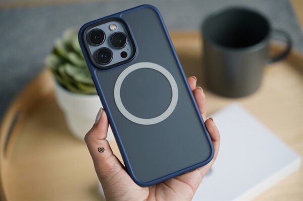 Magsafe Blue Drop Proof Sleek Matte case for iPhone 13 pro - Image 3
