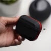 Black Red Rugged Airpod Case For Airpods Pro (2nd Generation)
