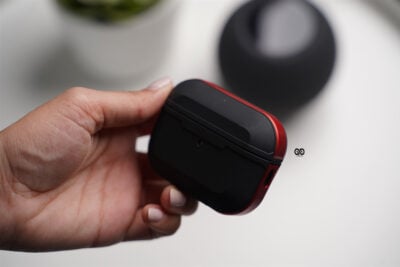 Black Red Rugged Airpod Case For Airpods Pro (2nd Generation)