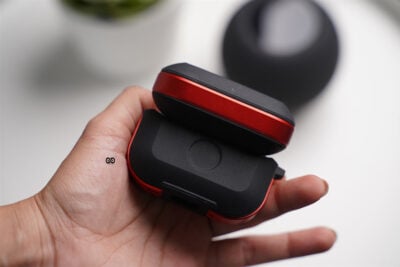 Black Red Rugged Airpod Case For Airpods Pro (2nd Generation)