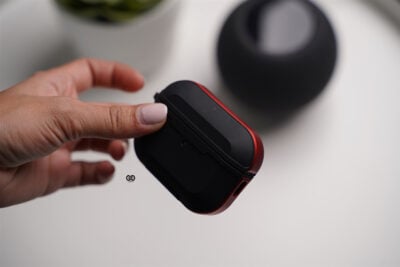 Black Red Rugged Airpod Case For Airpods Pro (2nd Generation)