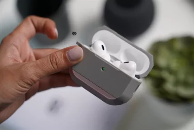 Rose Gold Grey Shockproof Case For AirPods Pro (2nd Generation)