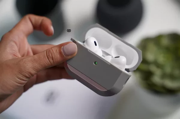 Rose Gold Grey Shockproof Case For AirPods Pro (2nd Generation) - Image 3