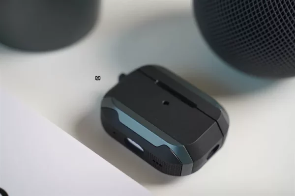Black Grey Shockproof Case For AirPods Pro (2nd Generation) - Image 3