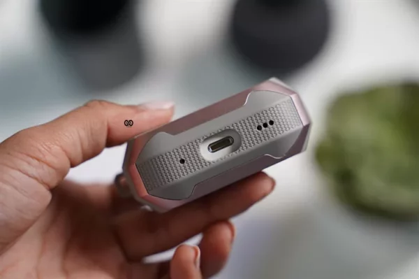 Rose Gold Grey Shockproof Case For AirPods Pro (2nd Generation) - Image 4