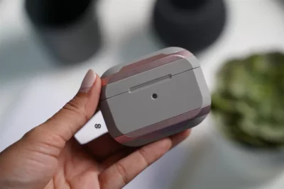 Rose Gold Grey Shockproof Case For AirPods Pro (2nd Generation)