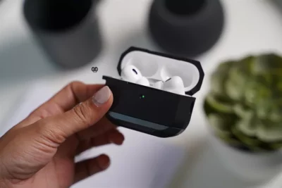 Black Grey Shockproof Case For AirPods Pro (2nd Generation)