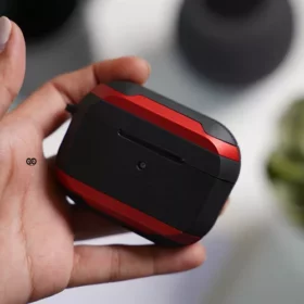 Red Black Shockproof Case For AirPods Pro (2nd Generation)