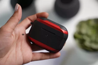 Red Black Shockproof Case For AirPods Pro (2nd Generation)