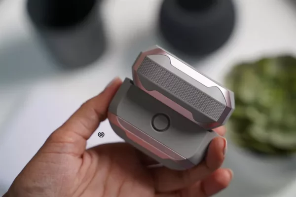 Rose Gold Grey Shockproof Case For AirPods Pro (2nd Generation)