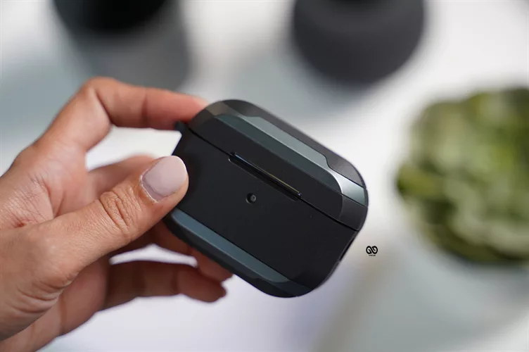 Black Grey Shockproof Airpods case for Airpods 3 (Old) 14 Black Grey Shockproof Airpods case for Airpods 3 (Old) - Image 14