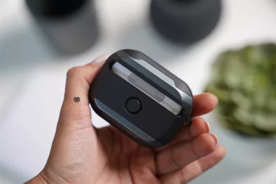 Black Grey Shockproof Case For AirPods Pro (2nd Generation)