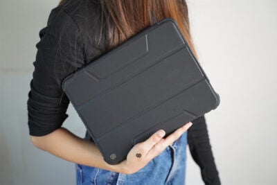 iPad A16/10th Gen Bumper leather Case with transparent back and camera shutter for (11 Inch 2025/10.9 Inch 2022)